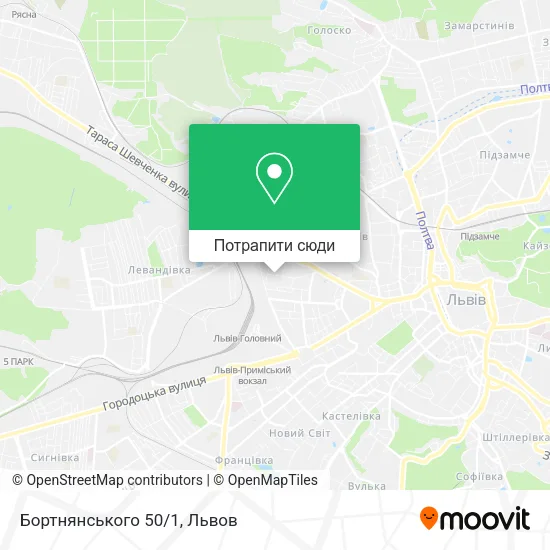 Карта Бортнянського 50/1