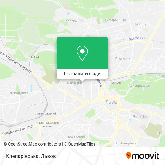 Карта Клепарівська