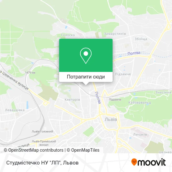 Карта Студмістечко НУ "ЛП"