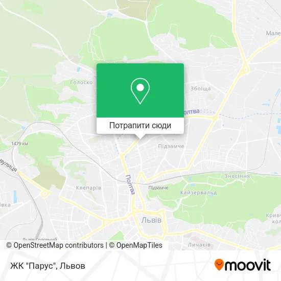 Карта ЖК "Парус"