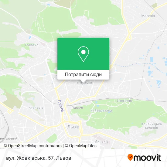 Карта вул. Жовківська, 57