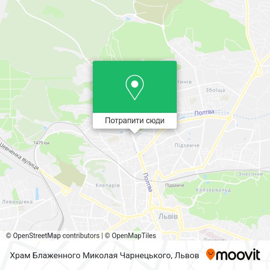 Карта Храм Блаженного Миколая Чарнецького