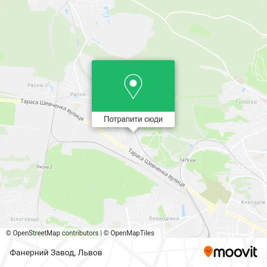 Карта Фанерний Завод