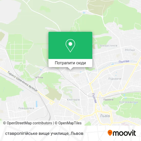 Карта ставропігійське вище училище