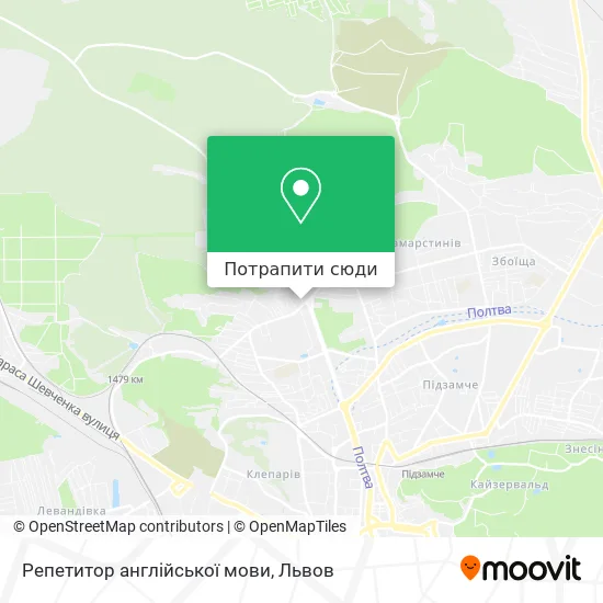 Карта Репетитор англійської мови