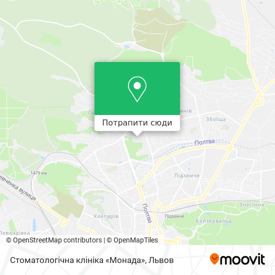 Карта Стоматологічна клініка «Монада»