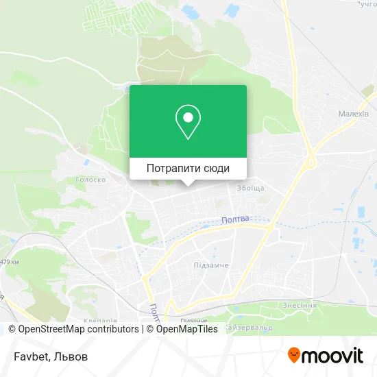 Карта Favbet