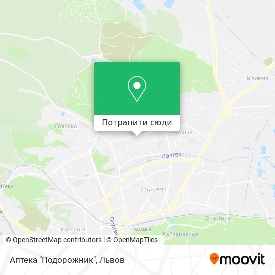 Карта Аптека "Подорожник"