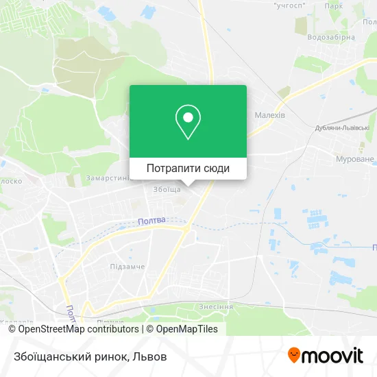 Карта Збоїщанський ринок