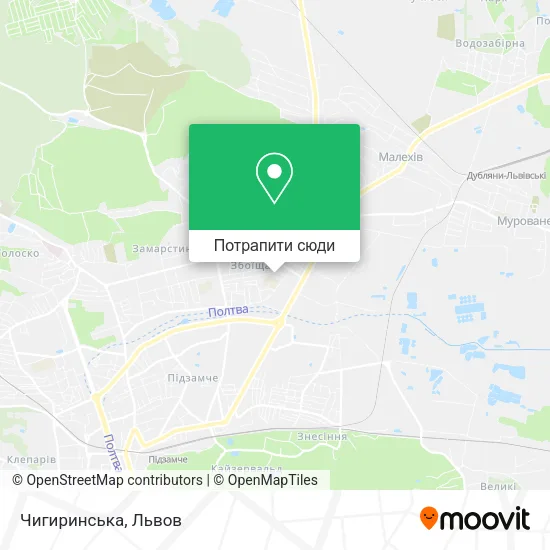 Карта Чигиринська