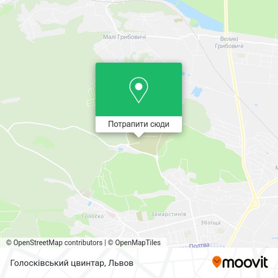 Карта Голосківський цвинтар