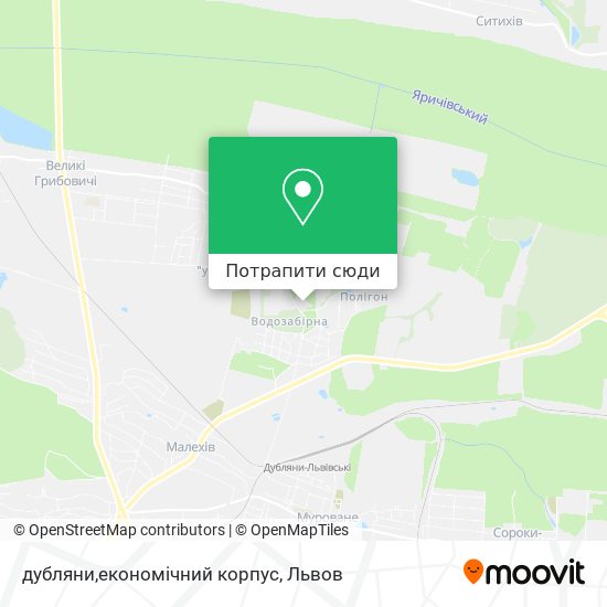 Карта дубляни,економічний корпус