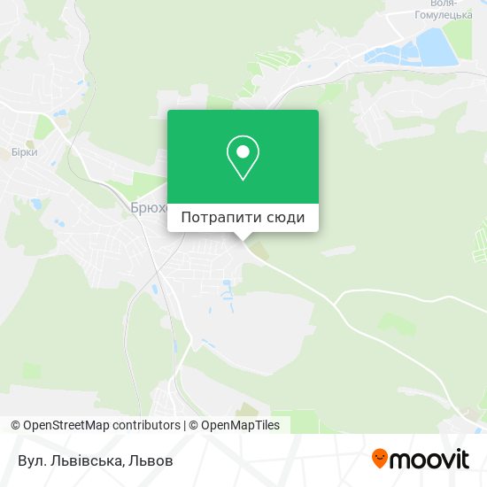 Карта Вул. Львівська