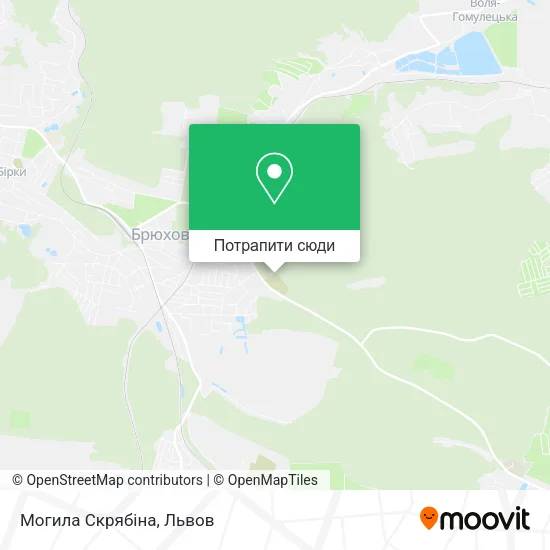 Карта Могила Скрябіна