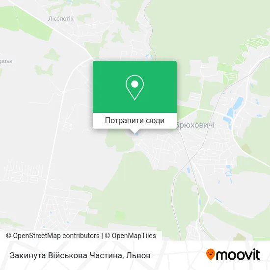 Карта Закинута Військова Частина