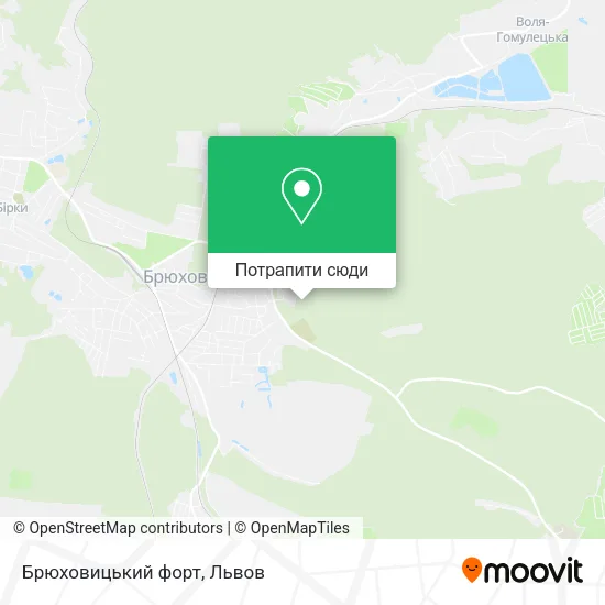 Карта Брюховицький форт
