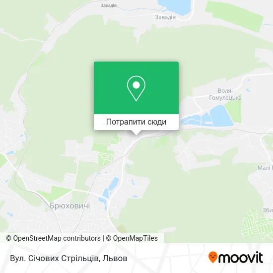 Карта Вул. Січових Стрільців