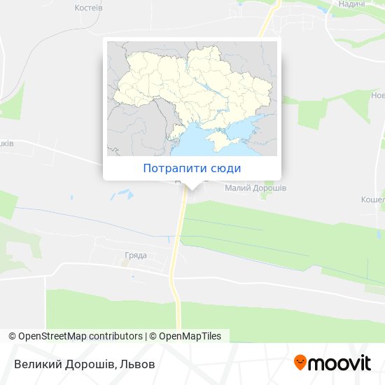 Карта Великий Дорошів