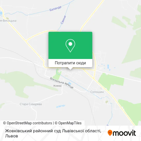 Карта Жовківський районний суд Львівської області