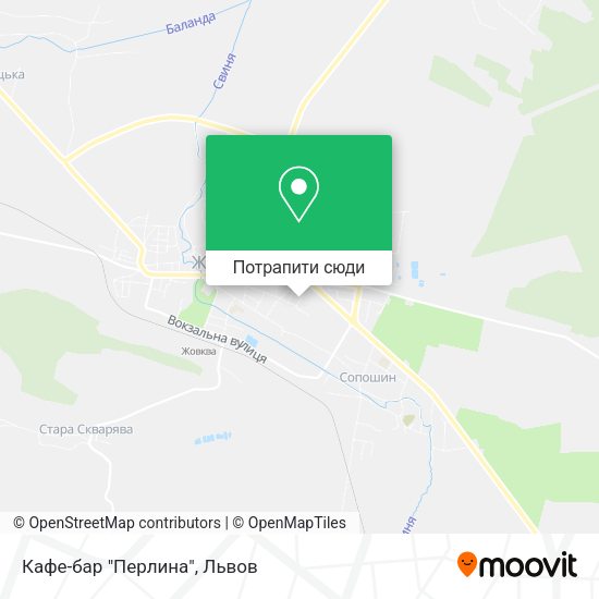 Карта Кафе-бар "Перлина"