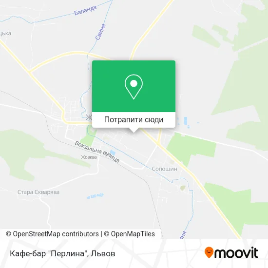 Карта Кафе-бар "Перлина"