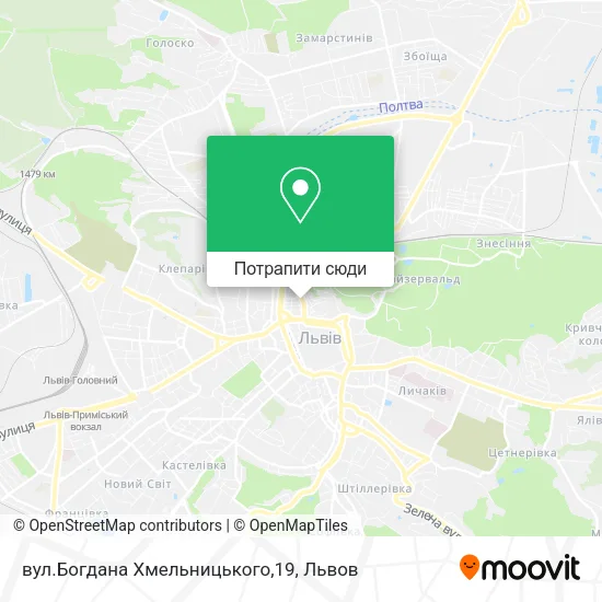 Карта вул.Богдана Хмельницького,19