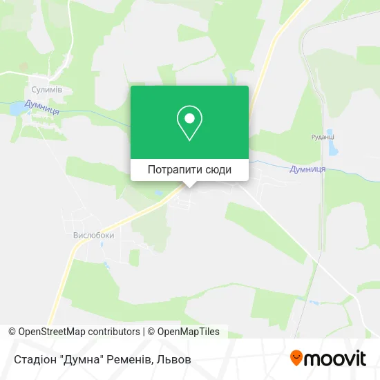 Карта Стадіон "Думна" Ременів