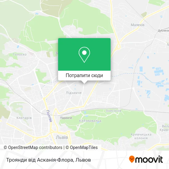 Карта Троянди вiд Асканiя-Флора