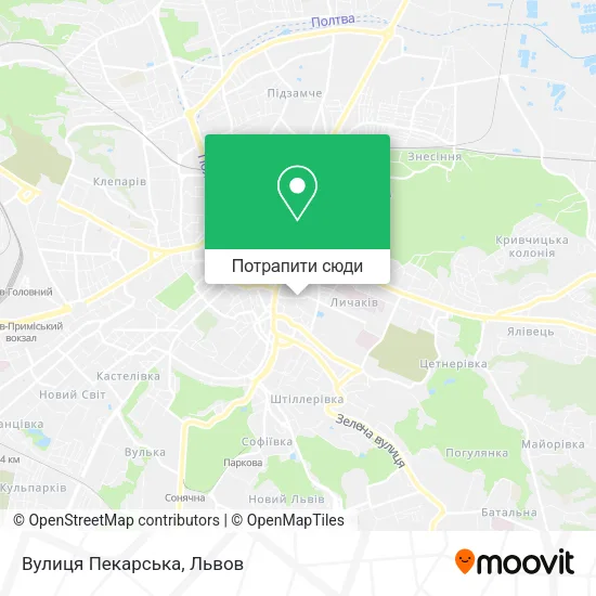 Карта Вулиця Пекарська