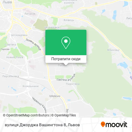 Карта вулиця Джорджа Вашингтона 8