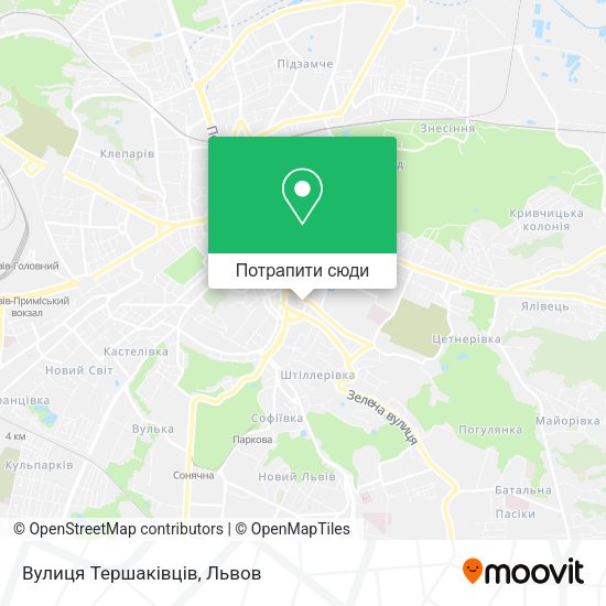 Карта Вулиця Тершаківців