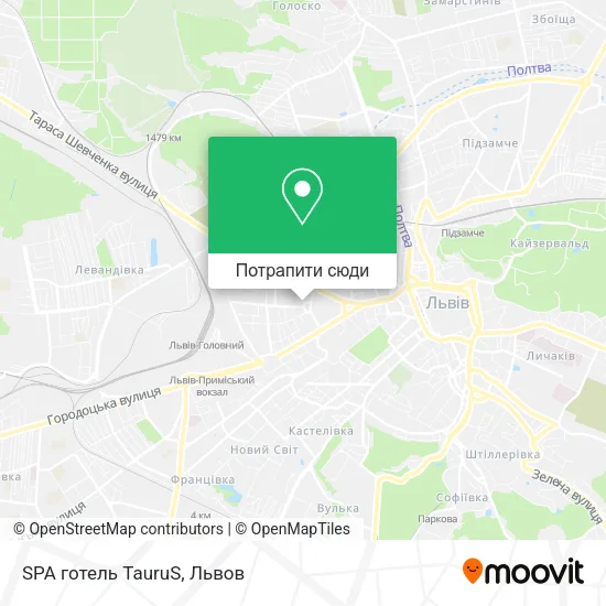 Карта SPA готель TauruS