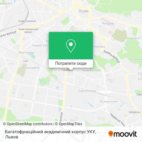Карта Багатофункційний академічний корпус УКУ