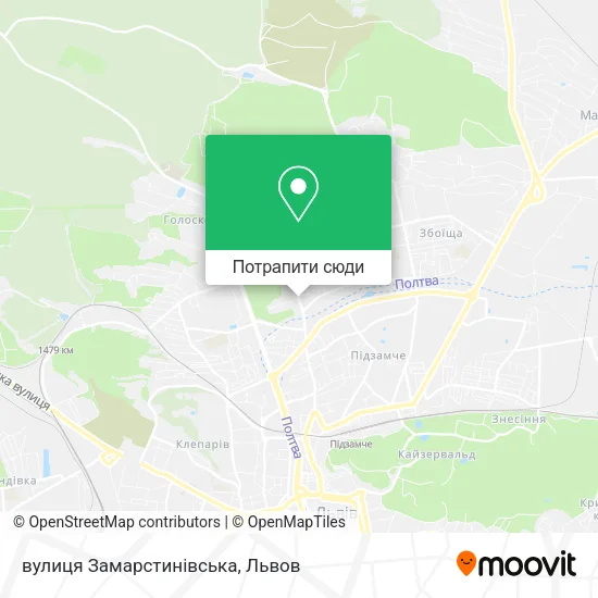 Карта вулиця Замарстинівська