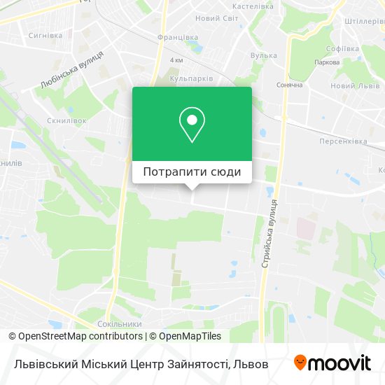 Карта Львівський Міський Центр Зайнятості