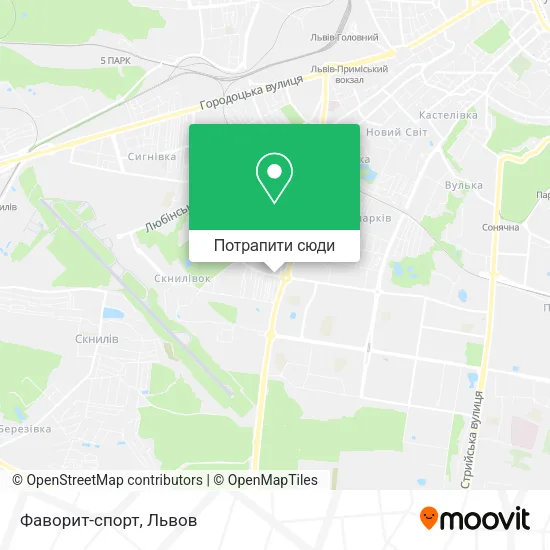 Карта Фаворит-спорт