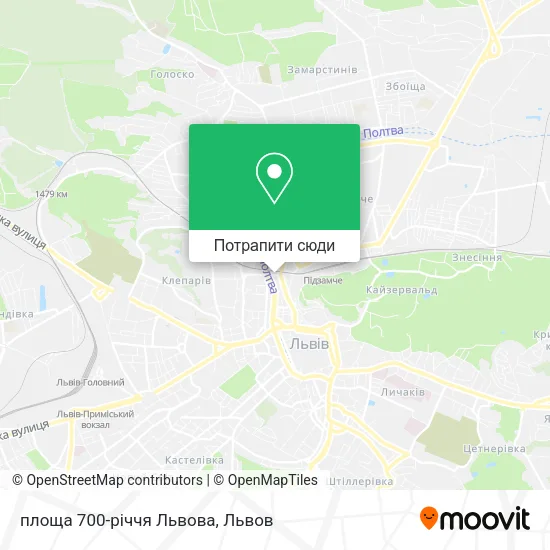 Карта площа 700-річчя Львова