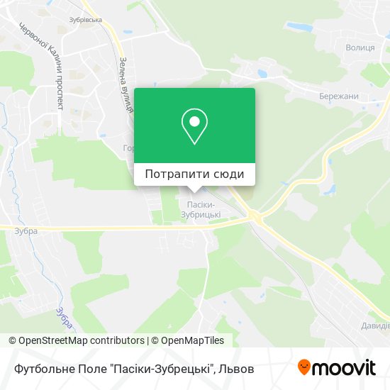 Карта Футбольне Поле "Пасіки-Зубрецькі"