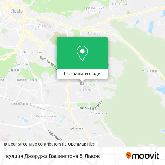 Карта вулиця Джорджа Вашингтона 5