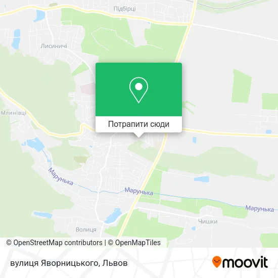 Карта вулиця Яворницького
