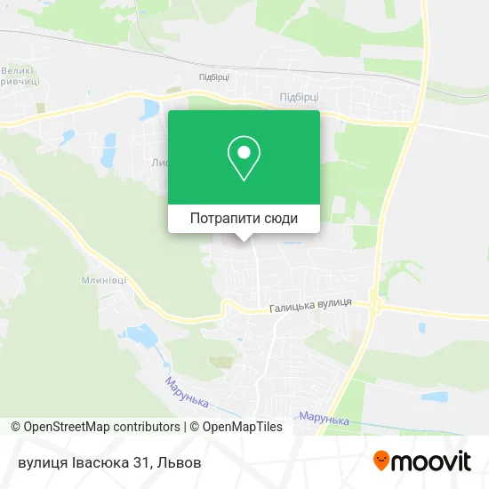 Карта вулиця Івасюка 31