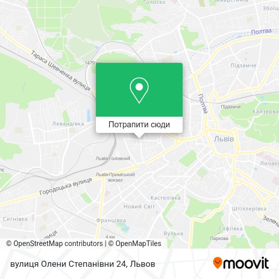 Карта вулиця Олени Степанівни 24