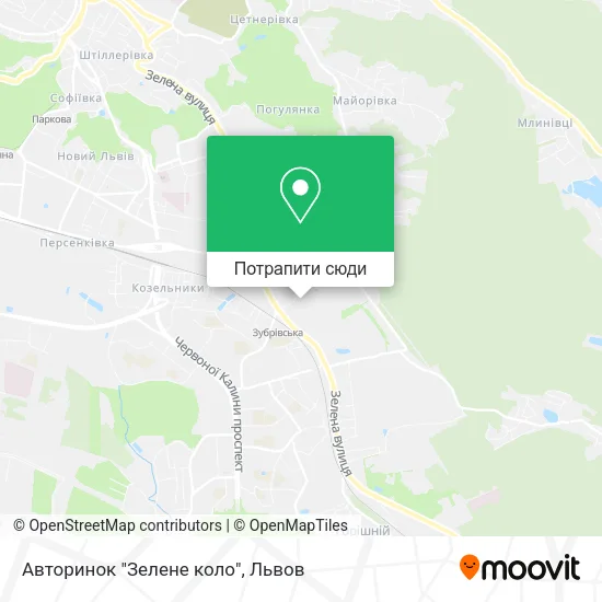 Карта Авторинок "Зелене коло"