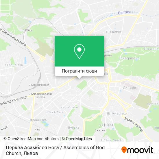Карта Церква Асамблея Бога / Assemblies of God Church