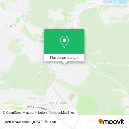 Карта вул.Коновальця 24Г
