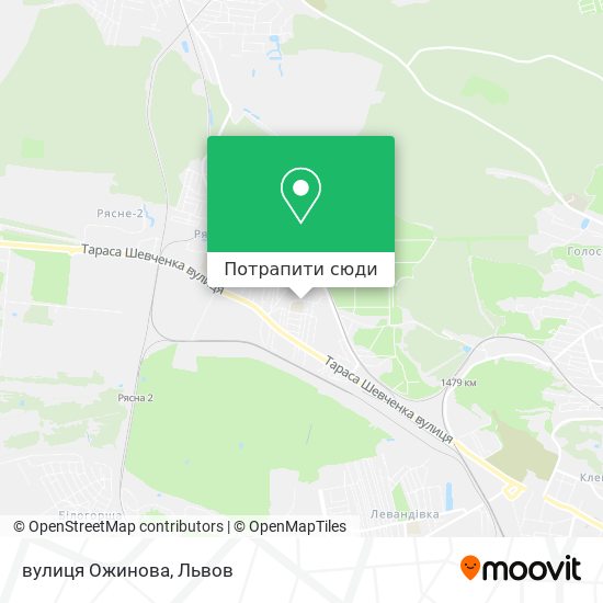 Карта вулиця Ожинова
