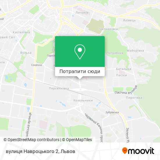 Карта вулиця Навроцького 2