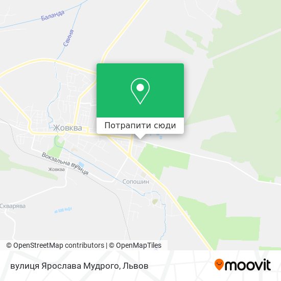 Карта вулиця Ярослава Мудрого