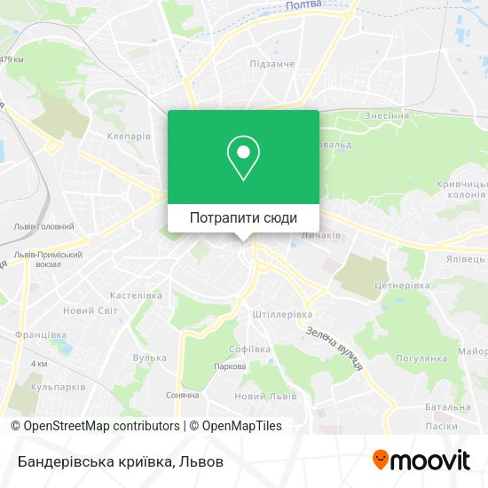 Карта Бандерівська криївка