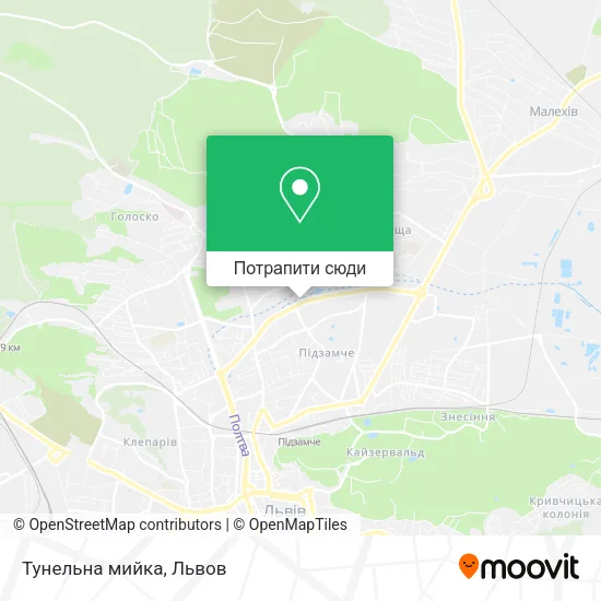 Карта Тунельна мийка